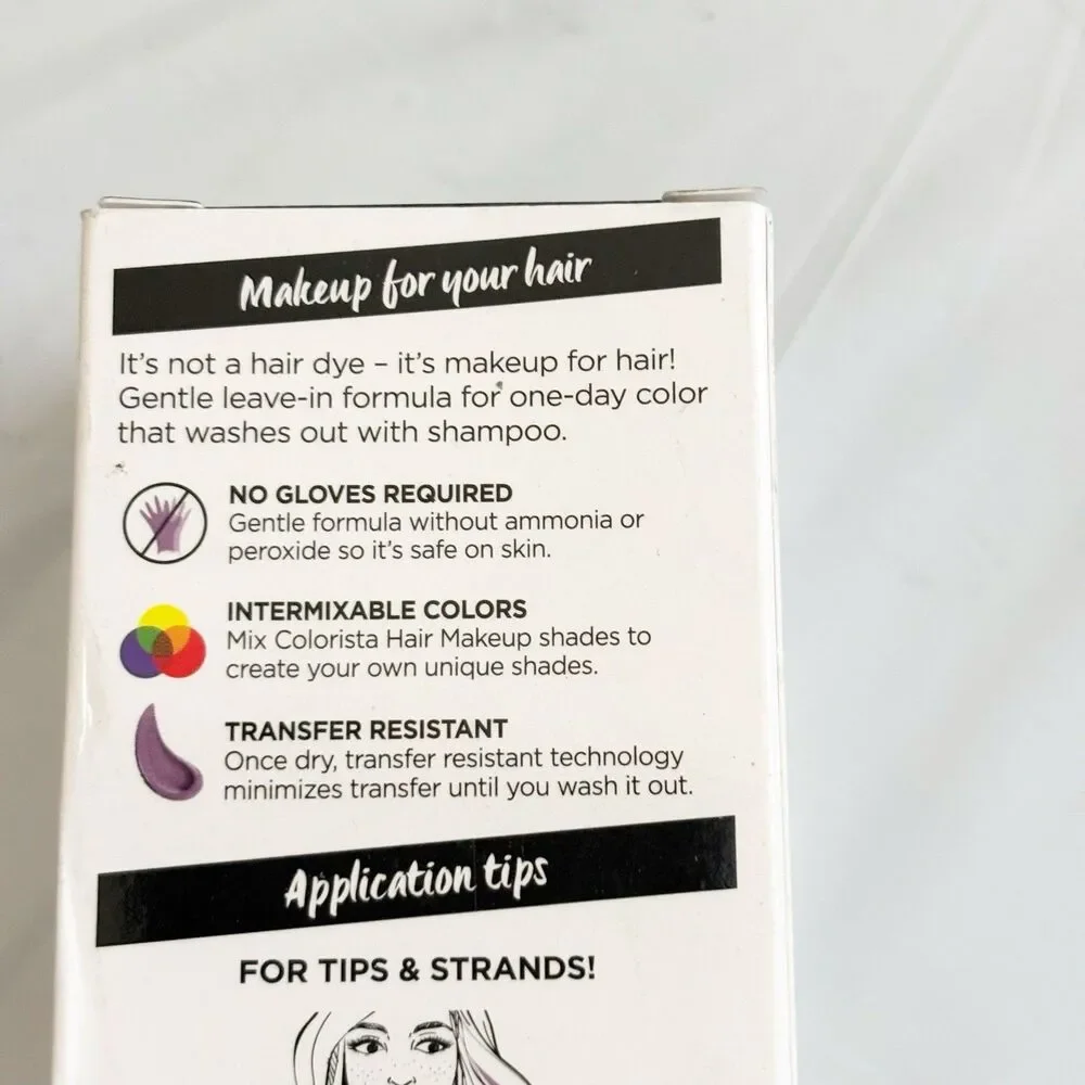 L'Oreal Colorista 1-Day Washable Temp Hair Color For Blondes Purple 1oz 3 Pack